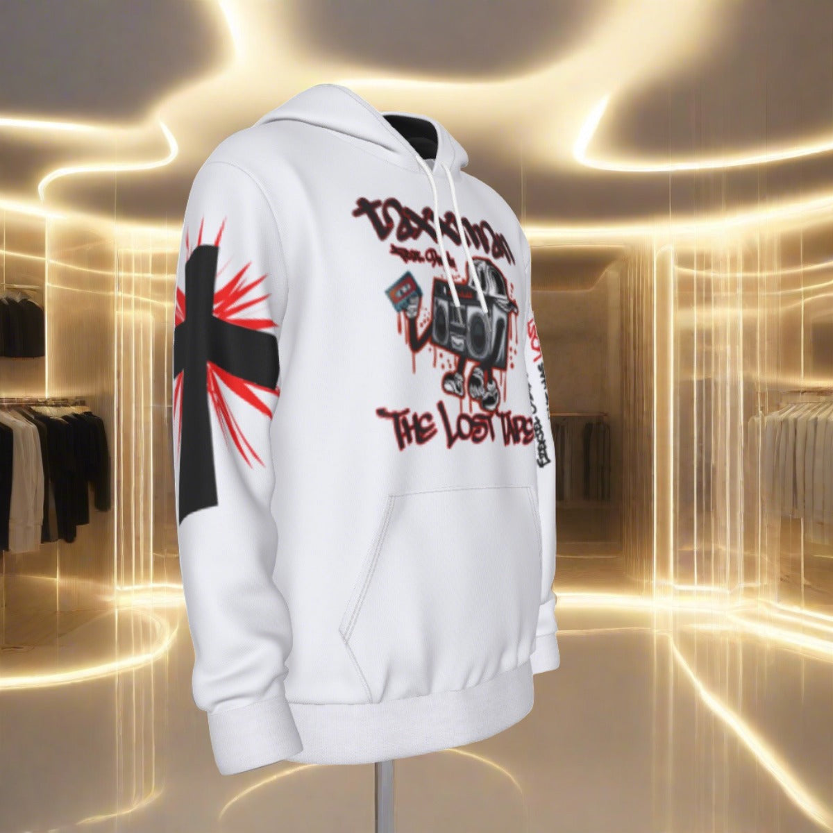 The Lost Tape White Pullover Hoodie