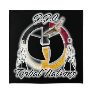 Tribal Nations Black Silk Bandana