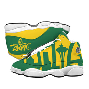 Seattle Diamondz Sonics Men's Curved Basketball Shoes