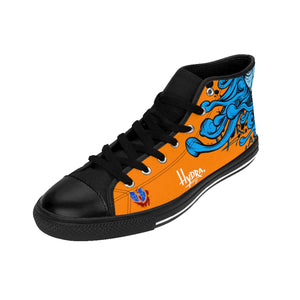 HRMI Orange Hydra Limited Edition Men's High-top Sneakers HellRazah Music Inc. - HeavenRazah