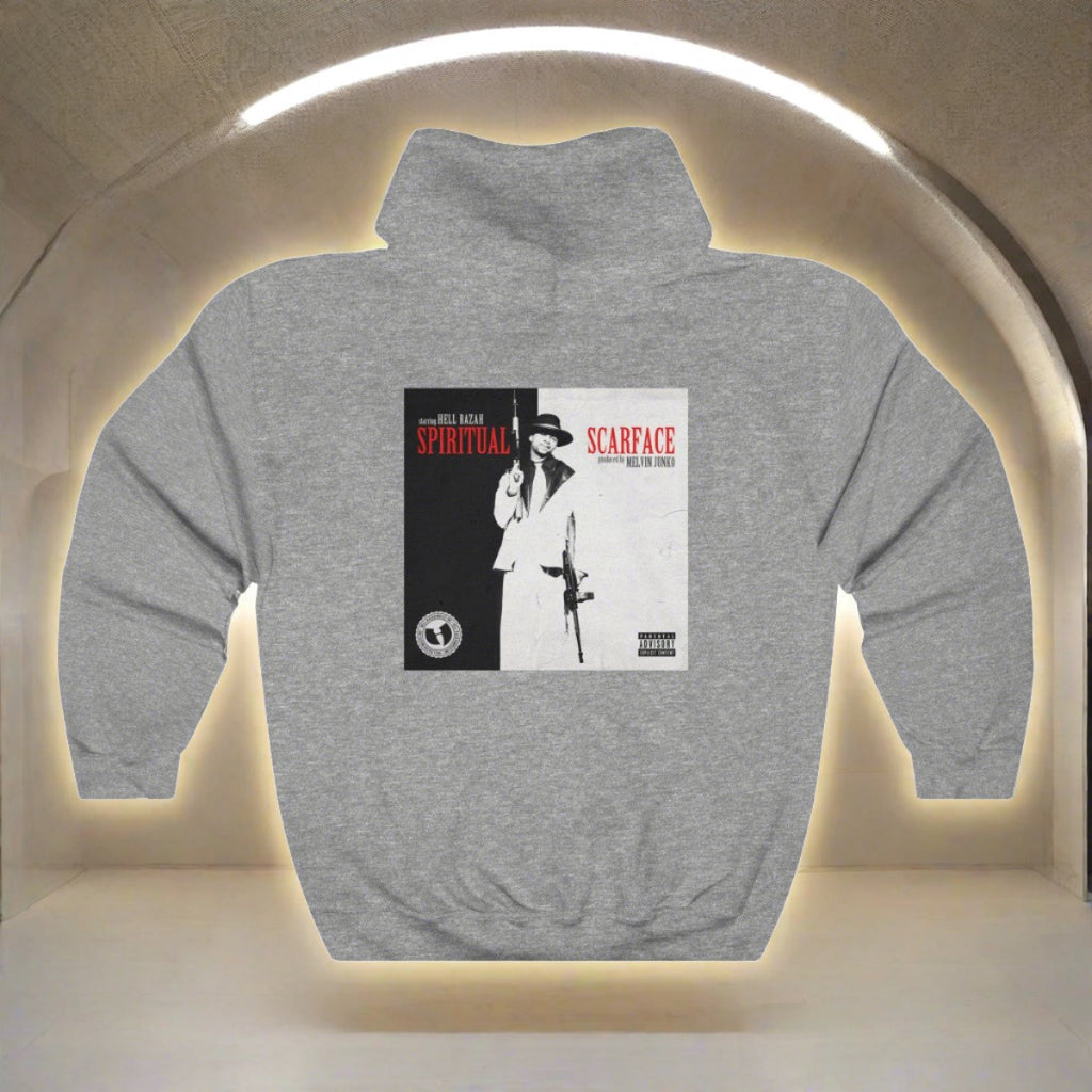 Spiritual Scarface Cover Art - Official HellRazah Music Inc. Unisex Heavy Blend™ Hooded Sweatshirt