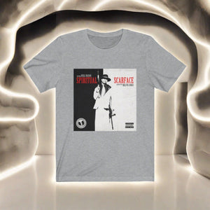 Spiritual Scarface Cover Art - Official HellRazah Music Inc. Unisex Jersey Short Sleeve Tee