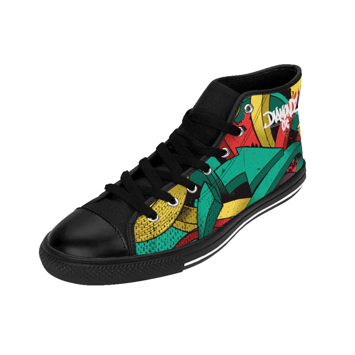 DiamondzOC Graffiti Arrows Designer Urban Men's High-top Sneakers