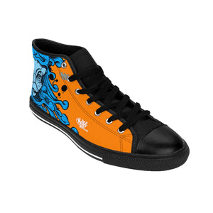 HRMI Orange Hydra Limited Edition Men's High-top Sneakers HellRazah Music Inc. - HeavenRazah