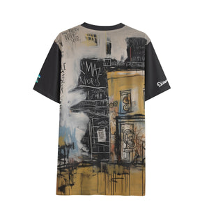 Diamondz Signature Cafe Graffiti V-neck T-Shirt