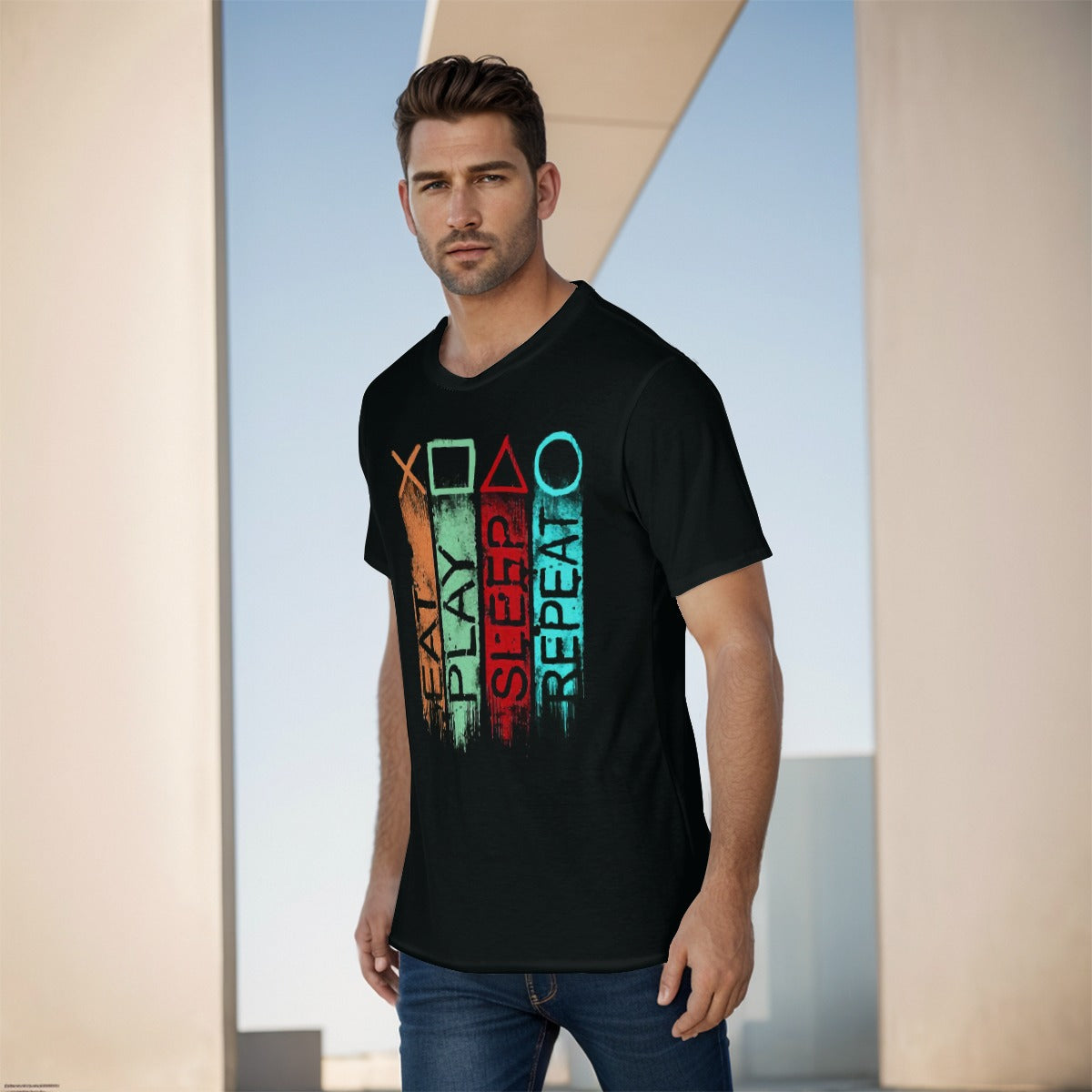 Eat Play Sleep Repeat GAMER O-Neck T-Shirt