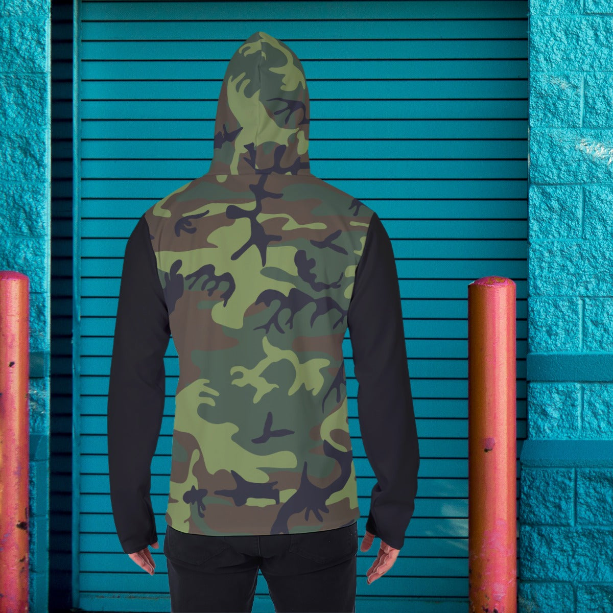 Renaissance Camo Men's Pullover Hoodie With Mask