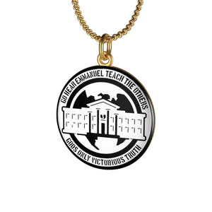 Ghetto Gov't Officialz Logo 18k Gold Plated & Sterling Silver Single Loop Necklace Heaven Razah - Hell Razah