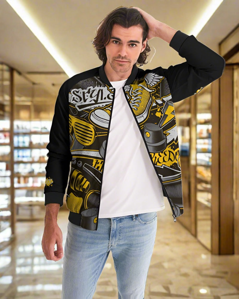 Freedom + Style Men’s Bomber Jacket by DiamondzOC