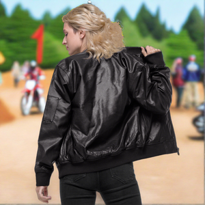 Diamondz Original Clothing Leather Bomber Jacket