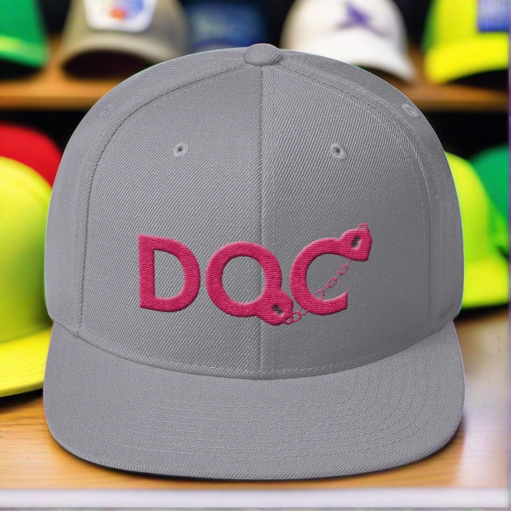 DOC Cuffs Logo Hot Pink Snapback Cap Hat