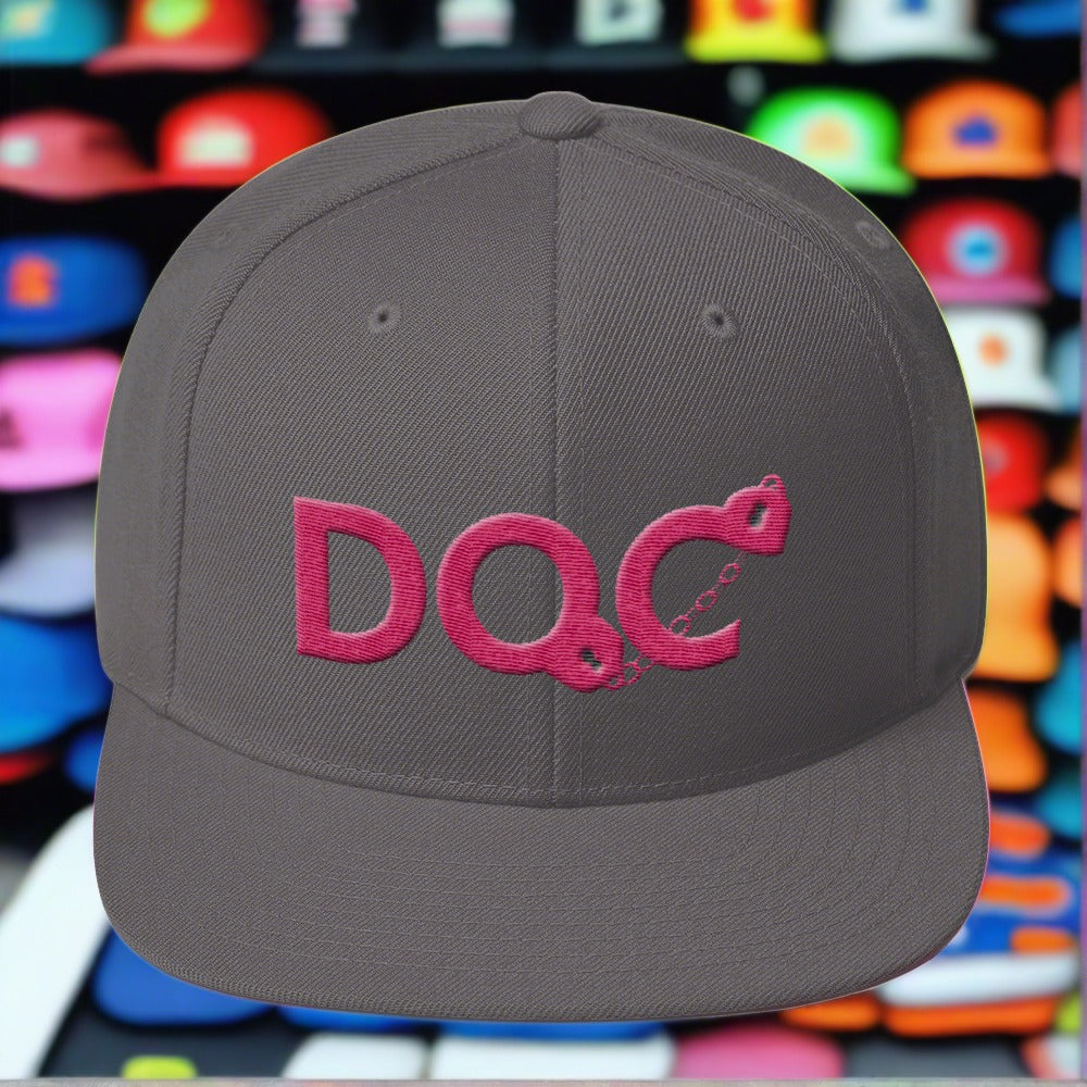 DOC Cuffs Logo Hot Pink Snapback Cap Hat