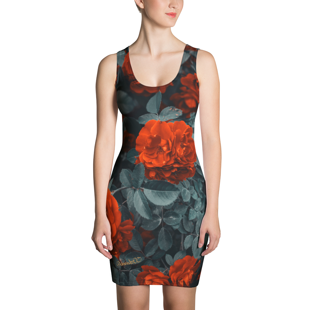 Roses Diamondz Designer Sublimation Cut & Sew Dress