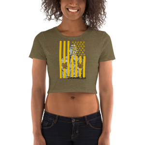 DOC Flag 2019 Womens Crop Top Tee Tshirt