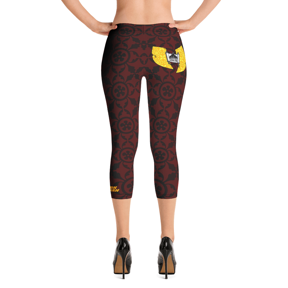 Official Hell Razah Music - Heaven Razah Scripture Print Designer Yoga Capri Leggings Art by iHustle365_