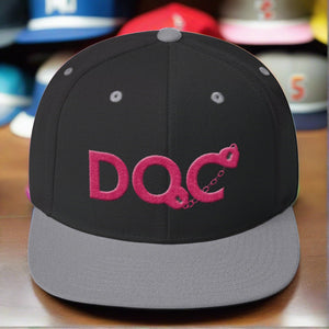 DOC Cuffs Logo Hot Pink Snapback Cap Hat