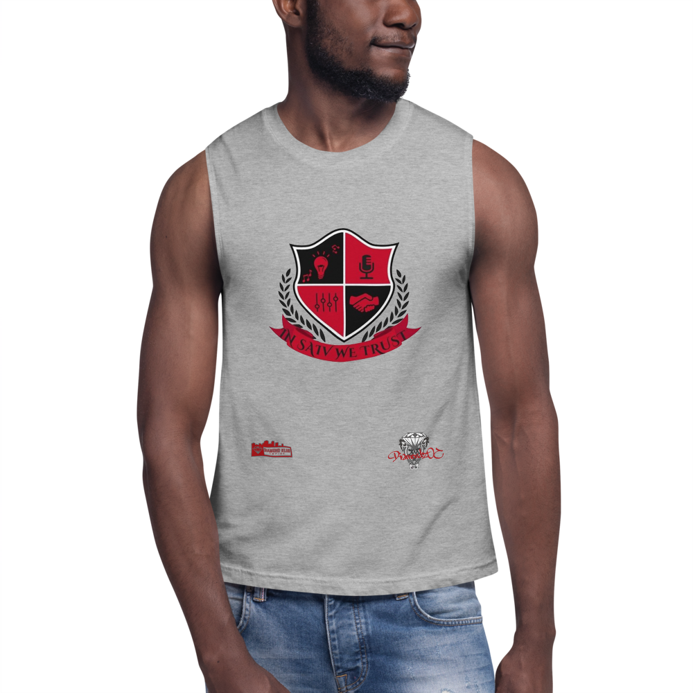 Official Diamond Klub Apparel IN SAIV WE TRUST Designer Unisex Muscle Shirt Saivioo LLC