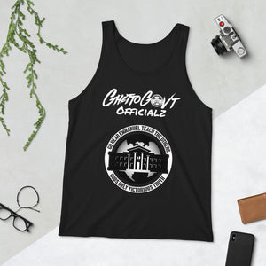 Ghetto Gov't Officialz Logo Designer Unisex Tank Top Official Heaven Razah / Hell Razah Music Inc