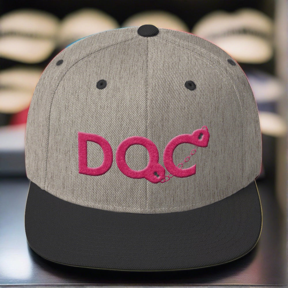 DOC Cuffs Logo Hot Pink Snapback Cap Hat