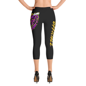 Ghetto Gov't Officialz Purple Bee Designer Capri Leggings