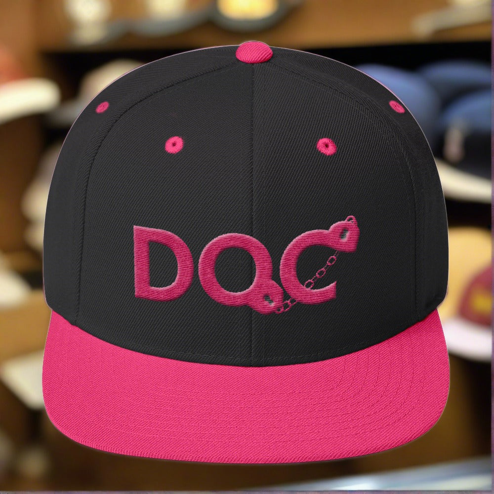 DOC Cuffs Logo Hot Pink Snapback Cap Hat