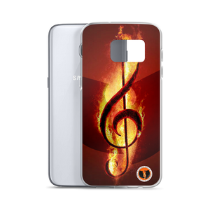 Official HellRazah Music Inc. Designer Limited Edition Fire Samsung Case HeavenRazah Merch Graphics by SmuveMassBeatz