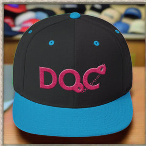 DOC Cuffs Logo Hot Pink Snapback Cap Hat