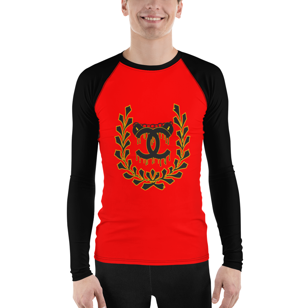 Red Uncuffed by Diamondz Men's Athletic Rash Guard