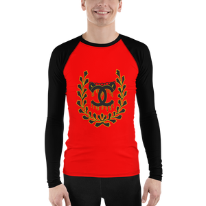 Red Uncuffed by Diamondz Men's Athletic Rash Guard