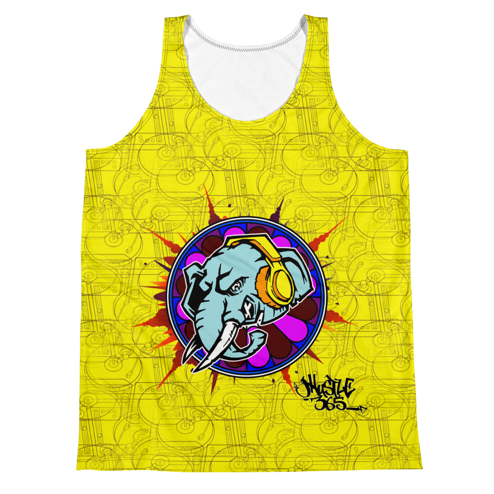 Official Hell Razah Music Inc Elephant Designer Unisex Tank Top Graphics by iHustle365