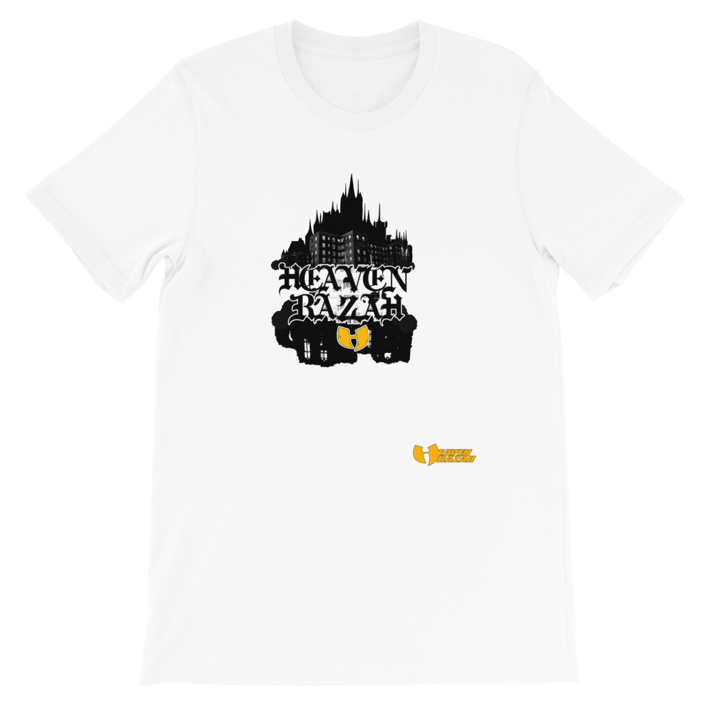 Official Heaven Razah Temple Designer Tee Hell Razah Music Inc Short-Sleeve Unisex T-Shirt art by iHustle365_