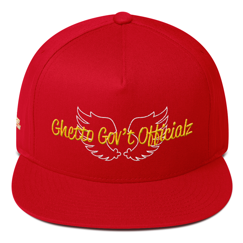 Wingz Up Ghetto Gov't Officialz Heaven Razah / Hell Razah Music Inc Embroidered Hat Flat Bill Cap