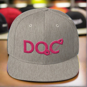 DOC Cuffs Logo Hot Pink Snapback Cap Hat